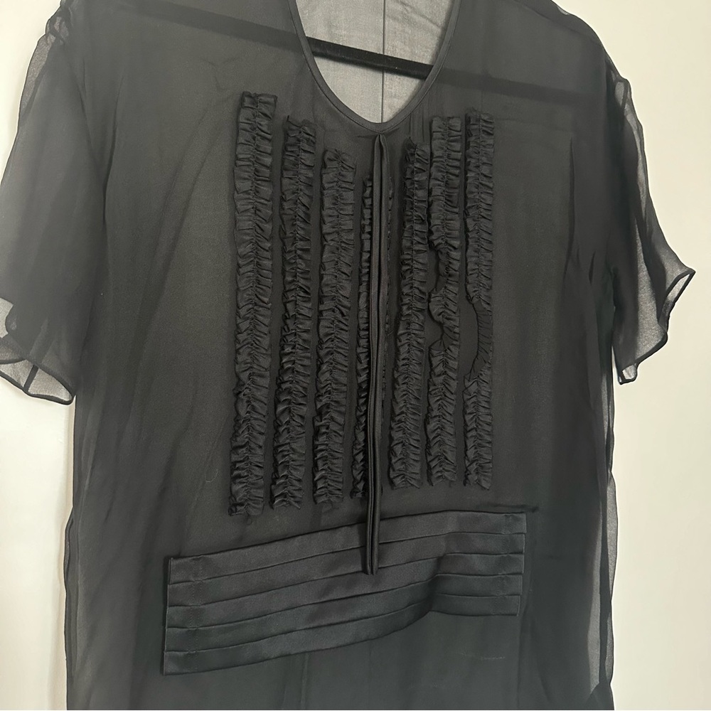 Alexander Wang 100% Silk Blouse - Black - Picture 6 of 9